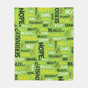 Snarcis  Snarky Phrase-patroon Fleece Deken