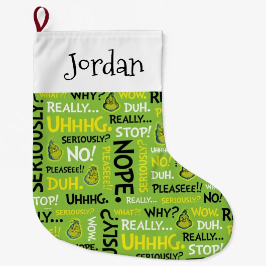 Snarcis| Snarky Phrase-patroon Grote Kerstsok (Voorkant)