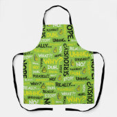 Snarcis| Snarky Phrase-patroon Schort (Voorkant)