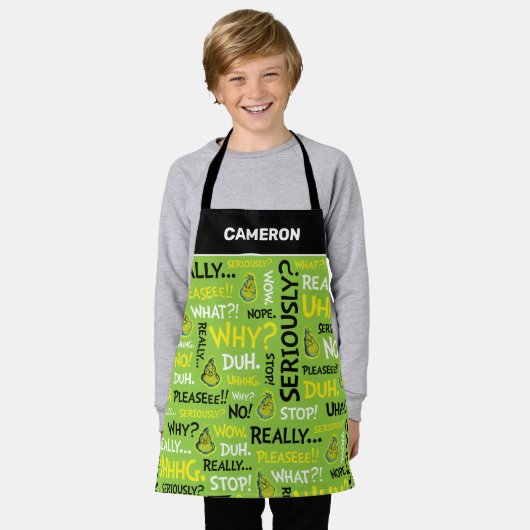 Snarcis| Snarky Phrase-patroon Schort (Gedragen)