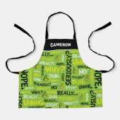 Snarcis| Snarky Phrase-patroon Schort (Voorkant)