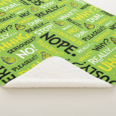 Snarcis| Snarky Phrase-patroon Sherpa Deken (3/4)