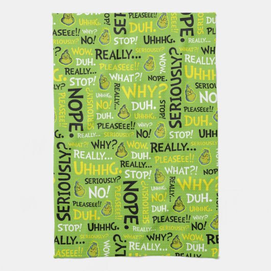 Snarcis| Snarky Phrase-patroon Theedoek (Verticaal)