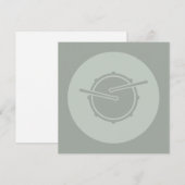 Snare drum Art CUSTOOR Kaart (Voorkant / Achterkant)