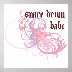 Snare Drum Babe Poster