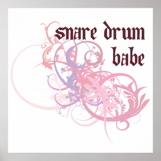 Snare Drum Babe Poster (Voorkant)