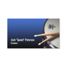 Snare Drum Blue Drummer Musician Visitekaartje