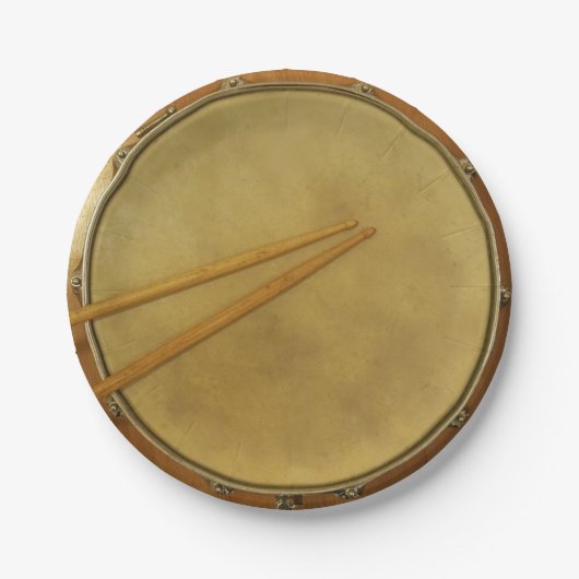 Snare drum met teken papieren bordje (Voorkant)