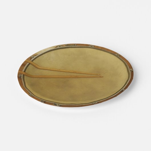 Snare drum met teken papieren bordje (Gekanteld)