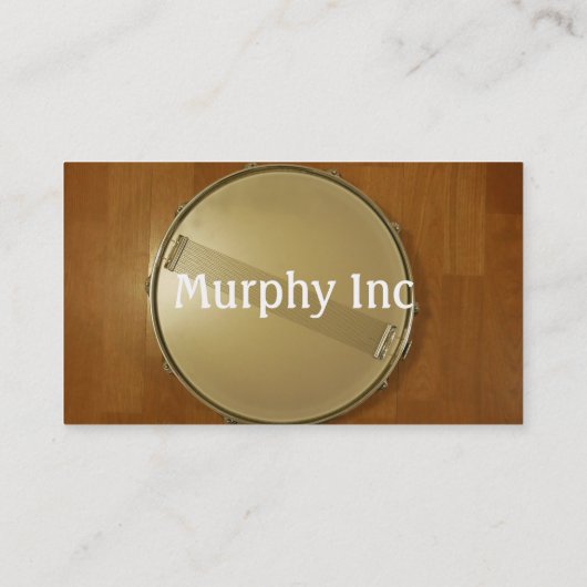 Snare drum met teken visitekaartje (Achterkant)