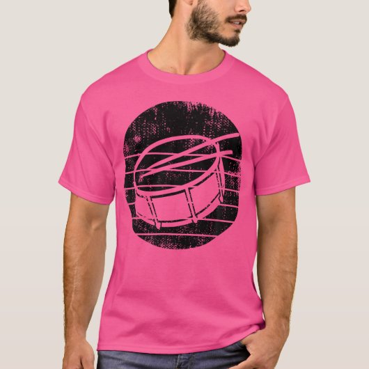 Snare Drum Percussion Player Marching Snare T-shirt (Voorkant)