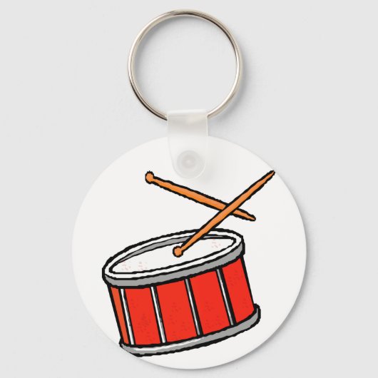 Snare Drum Red Sleutelhanger (Voorkant)