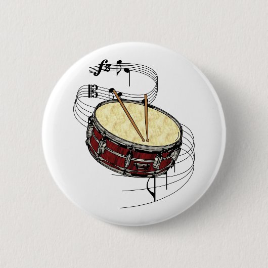 Snare Drum Ronde Button 5,7 Cm (Voorkant)