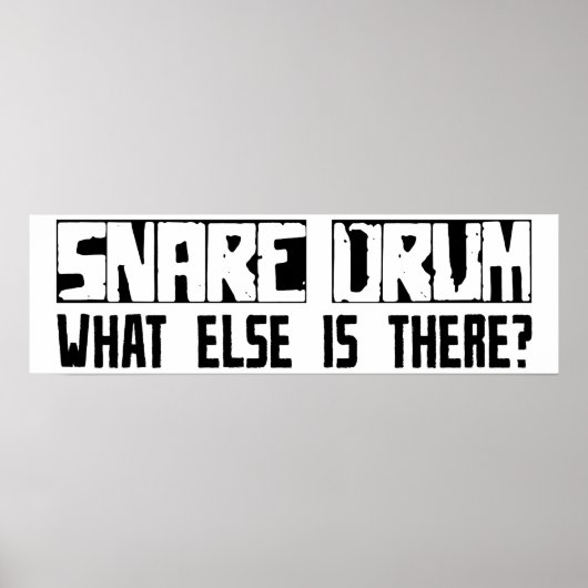 Snare drum wat er nog meer is? poster (Voorkant)