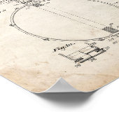 Snare drumpatent - Oude look Poster (Hoek)