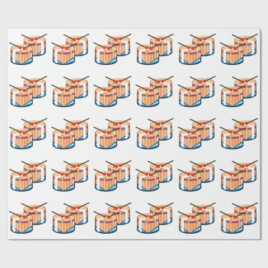 Snare Drums Cadeaupapier (Vlak)