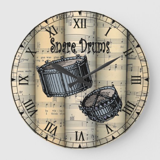 Snare drums ~ Gewalste  vel Grote Klok (Voorkant)