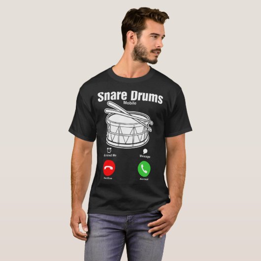 Snare Drums mobiele T-shirt (Voorkant volledig)
