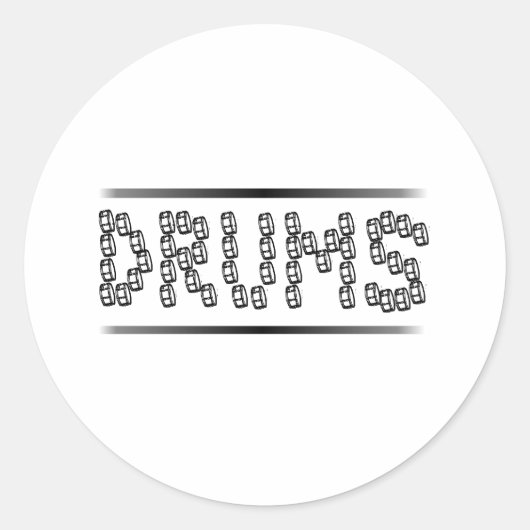 Snare Drums Ronde Sticker (Voorkant)