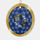 Snare drums ~ Silver ~ Blue ~ Gold ~ Kerstmis ~ Keramisch Ornament (Links)