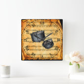 Snare Drums ~  vel Music-achtergrond ~ Vierkante Klok (Huis)