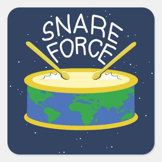 Snare Force Vierkante Sticker (Voorkant)