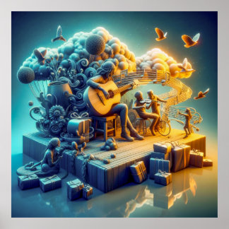 Snaren van Compassie: Melodische Heartstrings Poster