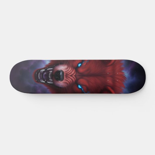 Snaring red wolf Skateboard (Horizontaal)