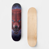 Snaring red wolf Skateboard (Voorkant)