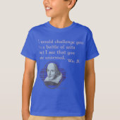 Snark Shakespeare Ongewapende Wit T-shirt (Voorkant)