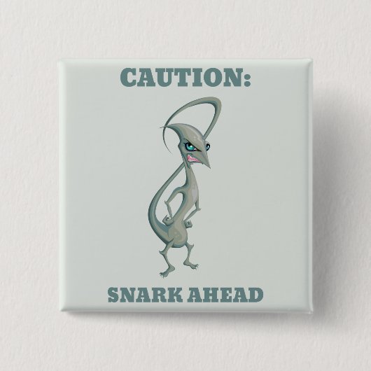 Snark Vierkante Button 5,1 Cm (Voorkant)