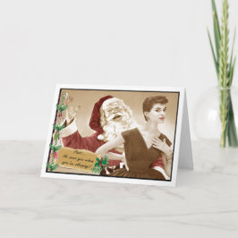 Snarkalicious Christmas Kaart Creepy Santal