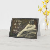 Snarkalicious Wenskaart als ik je kan helpen... Kaart (Gele Bloem)