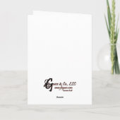 Snarkalische groeten Warm Glow Kerstmis Feestdagen Kaart (Achterkant)