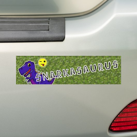 Snarkasaurus Bumpersticker (Op auto)