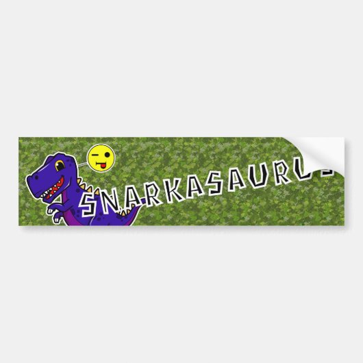 Snarkasaurus Bumpersticker (Voorkant)