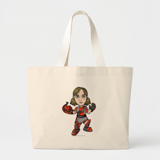 Snarkie Virtupets Space Station Staff Player Grote Tote Bag (Voorkant)