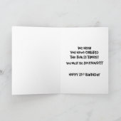 Snarky 21e verjaardag Congrats Kaart (Binnen)