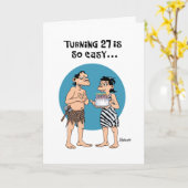 Snarky 27e verjaardag groet kaart (Gele Bloem)