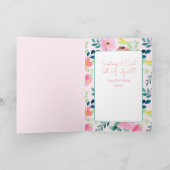 Snarky 40e vrouwelijke cartoon sassy verjaardagska kaart (Binnen)