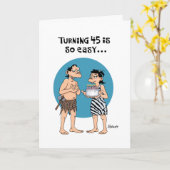 Snarky 45th Birthday Kaart (Gele Bloem)