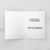 Snarky 45th Birthday Kaart (Binnen)