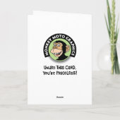 Snarky 55e verjaardag groet kaart (Achterkant)