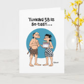 Snarky 58e verjaardag kaart (Gele Bloem)