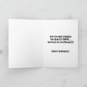 Snarky 59e verjaardag kaart (Binnen)