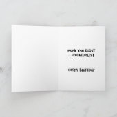 Snarky 65th Birthday Kaart humor (Binnen)