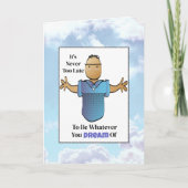 Snarky 70th Mannelijke Cartoon Verjaardag Grappig  Kaart (Voorkant)