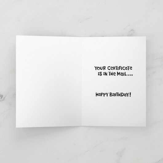 Snarky 80ste verjaardag kaart (Binnen)