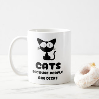 Snarky Cat Coffee Cup - Funny Introvert Koffiemok
