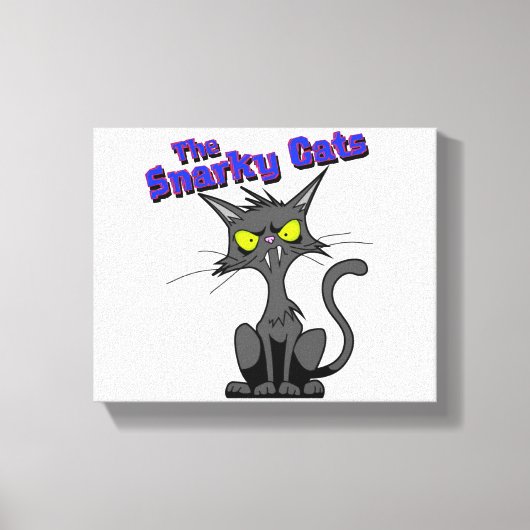 Snarky Cats Art Canvas Afdruk (Voorkant)